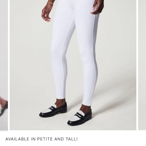 NWT SPANX Jean-ish® Ankle Leggings in White- Size XL - Picture 6 of 14